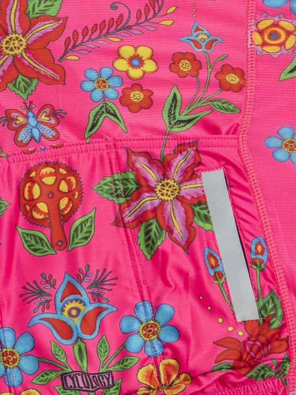 Frida (Pink) Women's Cycling Jersey - Cycology Clothing US