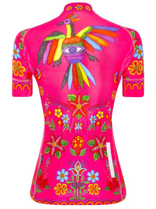 Frida (Pink) Women's Cycling Jersey - Cycology Clothing US
