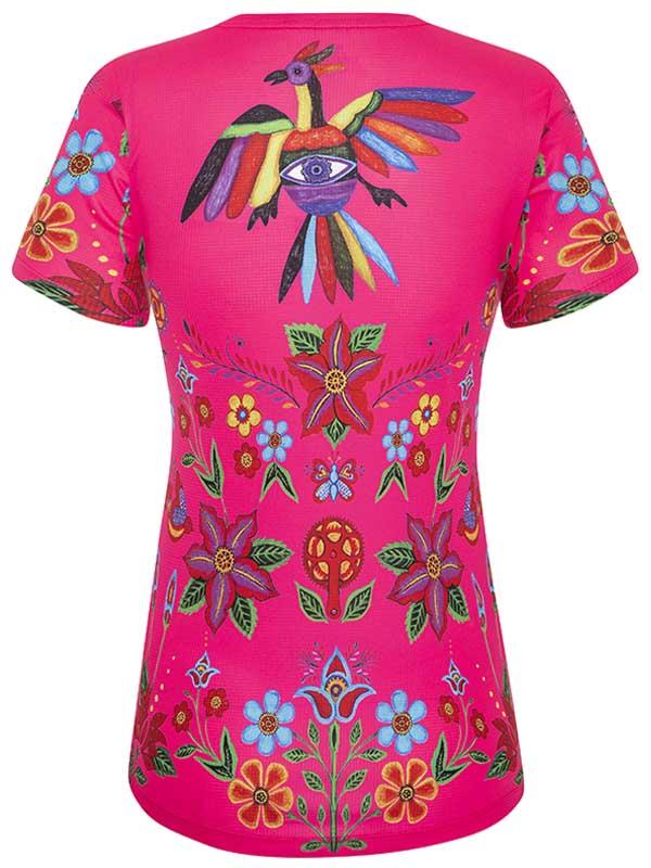 Frida (Pink) Women's Technical T-Shirt - Cycology Clothing US