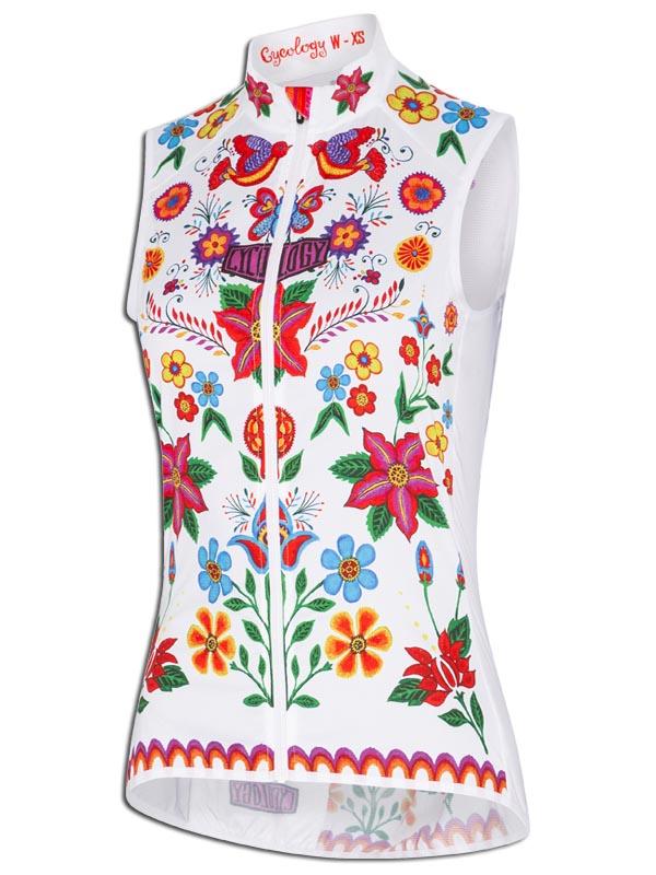 Frida (White) Women's Lightweight Vest - Cycology Clothing US