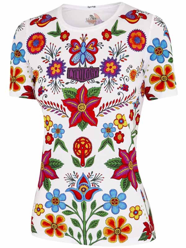 Frida (White) Women's Technical T-Shirt - Cycology Clothing US