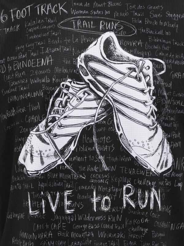 Live To Run Men's Technical T-Shirt - Cycology Clothing US