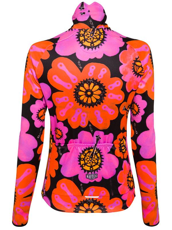 Pedal Flower Windproof Winter Jacket - Cycology Clothing US