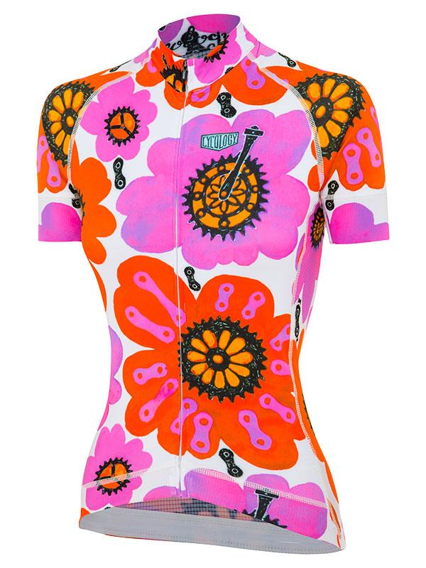 Pedal Flower Women's Jersey - Cycology Clothing US