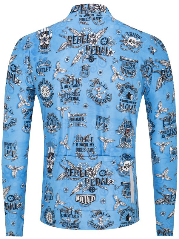 Rebel Pedal Long Sleeve Jersey - Cycology Clothing US