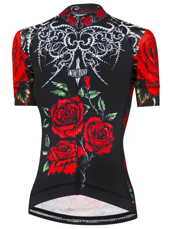 Red Rose Women's Jersey - Cycology Clothing US