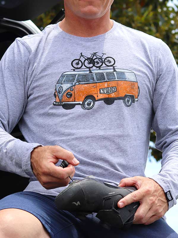 Road Trip MTB Men's Long Sleeve Tshirt - Cycology Clothing US