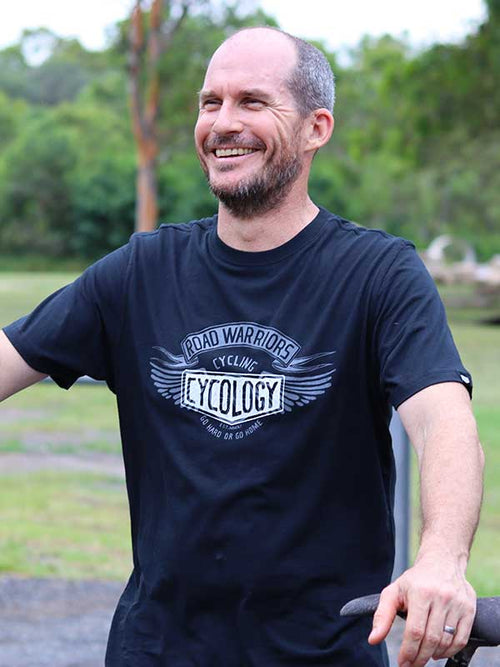 Road Warriors Black T-Shirt | Cycology – Cycology US