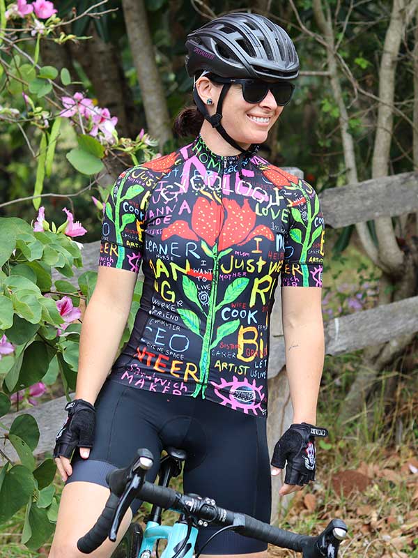 See me (Black) Women's Cycling Jersey - Cycology Clothing US