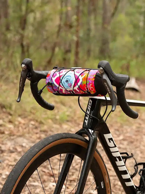 Pink handlebar deals bag