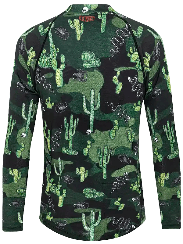 Totally Cactus Men's Long Sleeve MTB Jersey