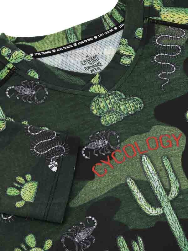 Totally Cactus Long Sleeve MTB Jersey - Cycology Clothing US