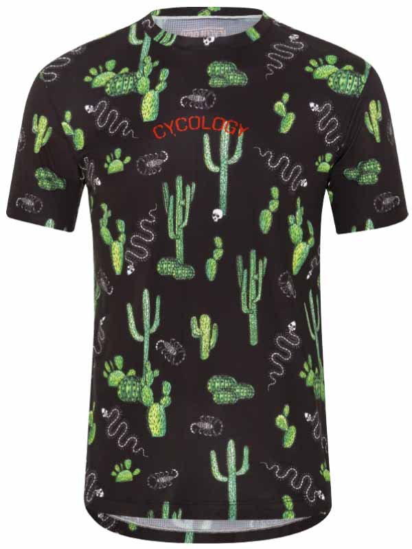 Totally Cactus Men's Technical T-Shirt - Cycology Clothing US