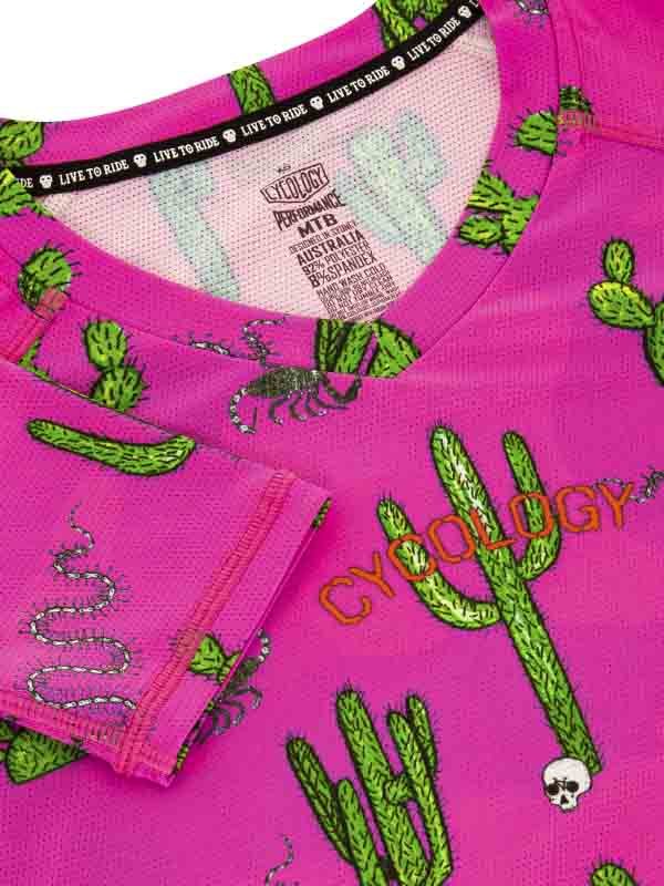 Totally Cactus Women's MTB Jersey - Cycology Clothing US