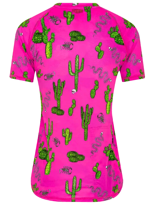 Totally Cactus Women's MTB Jersey - Cycology Clothing US