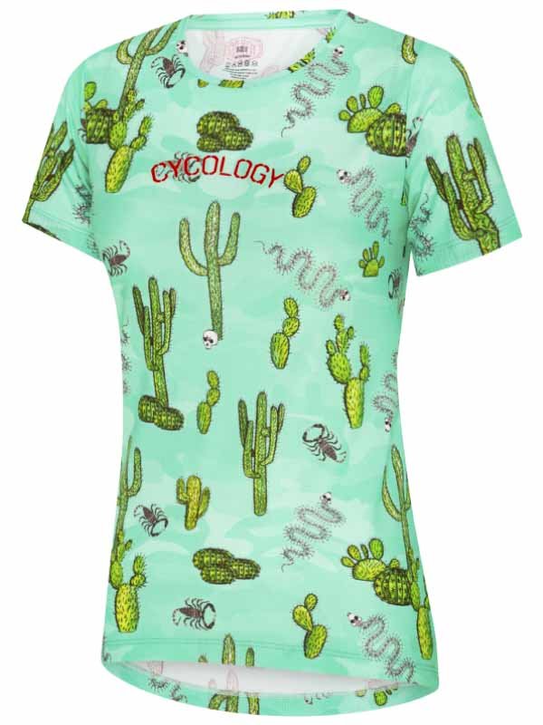 Totally Cactus Women's Technical T-Shirt - Cycology Clothing US
