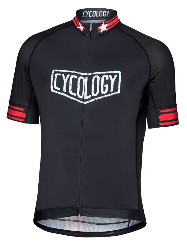Train Hard Get Lucky Men's Black Jersey - Cycology Clothing US