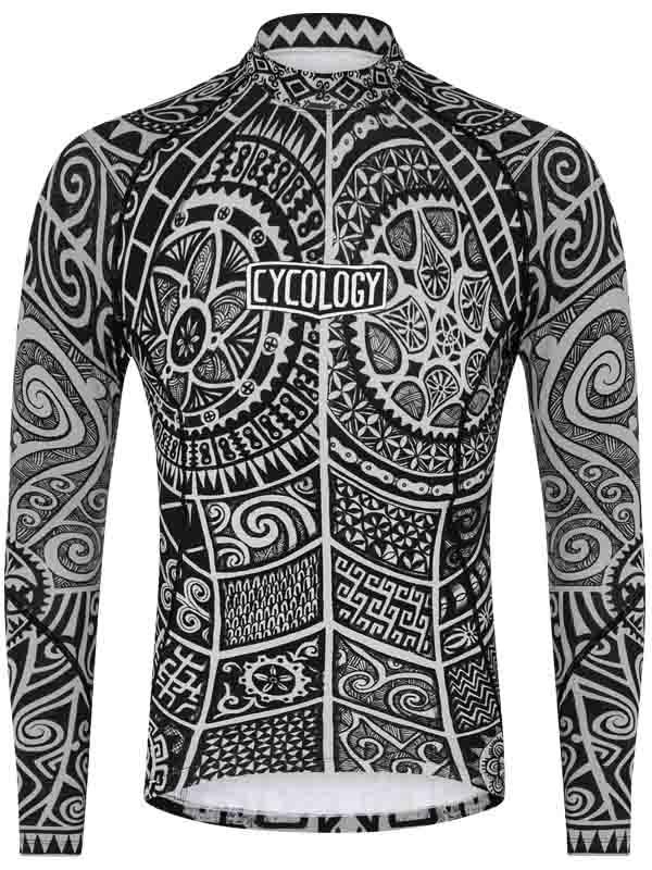 Tribal Tattoo Men's Long Sleeve Base Layer - Cycology Clothing US