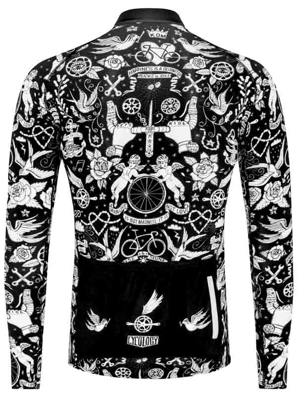 Velo Tattoo Lightweight Long Sleeve Summer Jersey - Cycology Clothing US