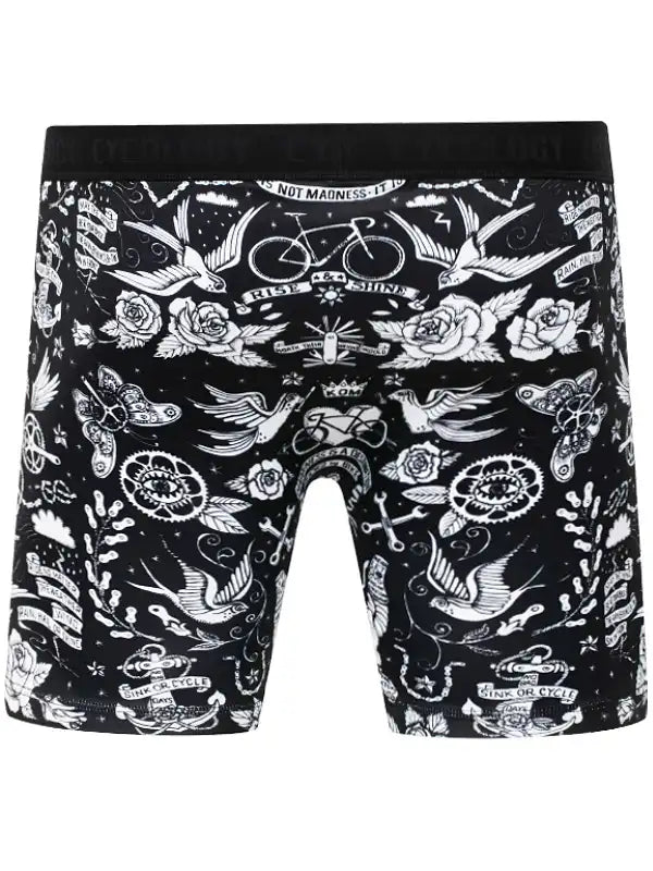 Velo Tattoo Performance Boxer Briefs - Cycology Clothing US