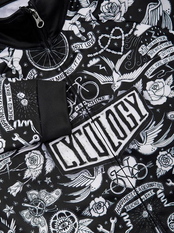 Velo Tattoo Windproof Winter Jacket - Cycology Clothing US